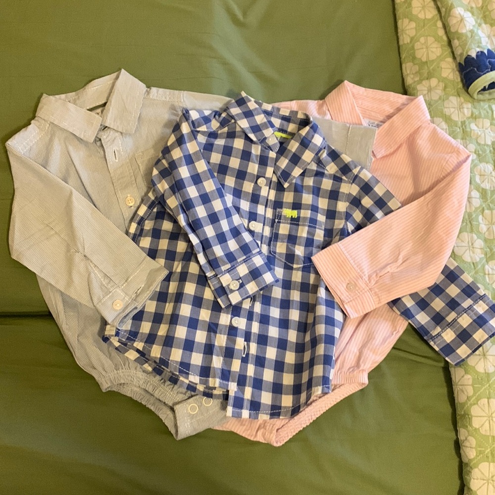 Button down infant boys shirts